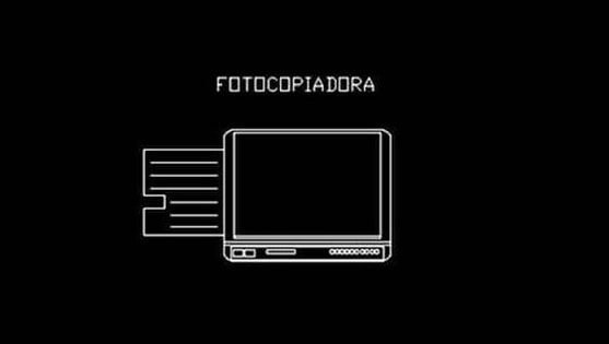 Bloque de fotocopiadora en AutoCAD gratis 2d dwg CAD block