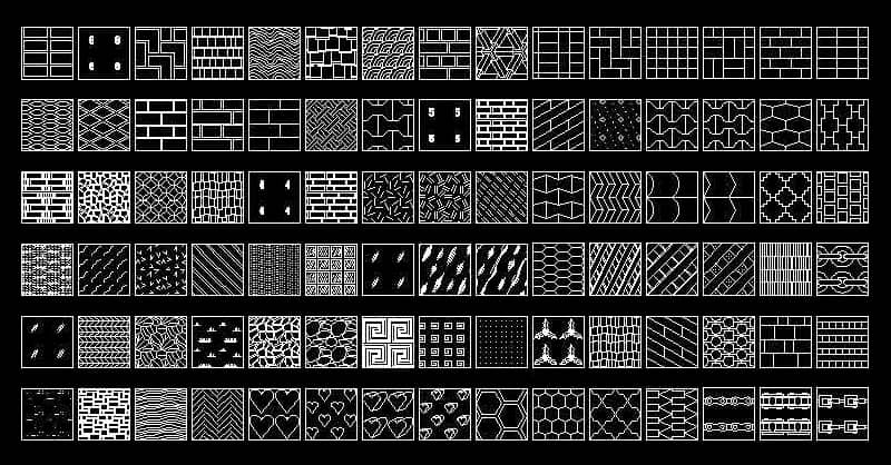 Descarga colección de Hatch patterns para AutoCAD