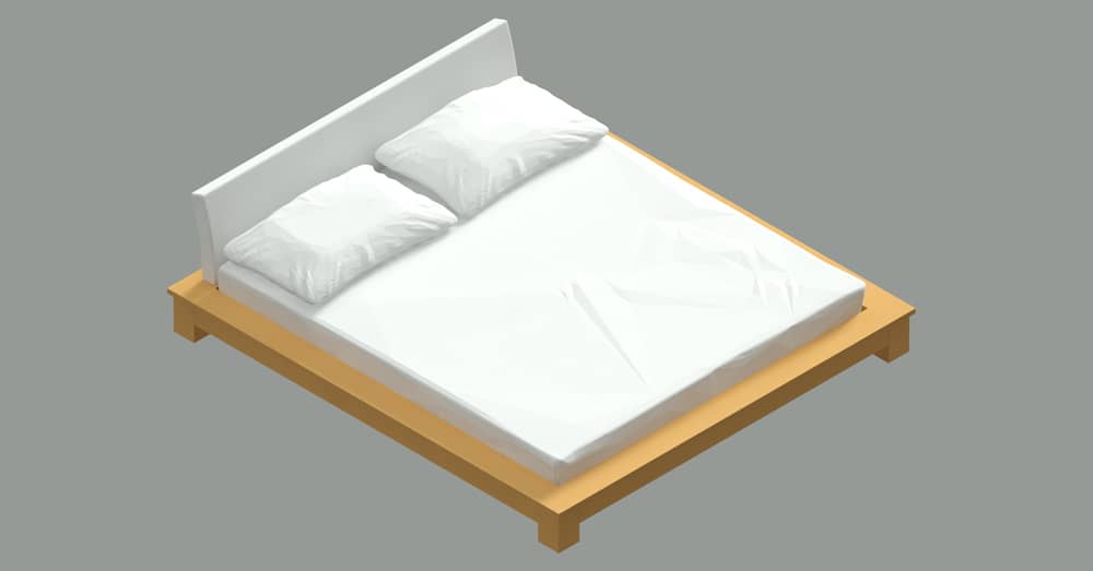 Bloque 3d de cama king size en AutoCAD dwg CAD block