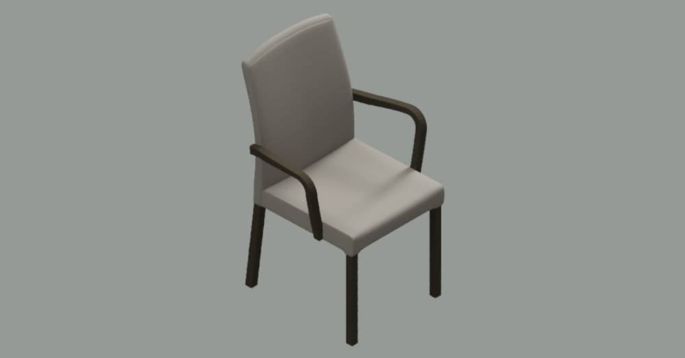 Bloque de silla AutoCAD 3d dwg gratis CAD block​