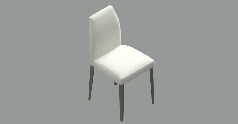 Bloque de silla en AutoCAD 3d dwg descarga gratis CAD block​