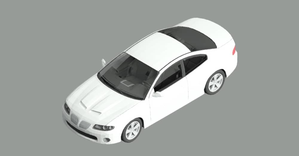 Bloque auto 3d AutoCAD dwg descarga gratis​​ CAD block