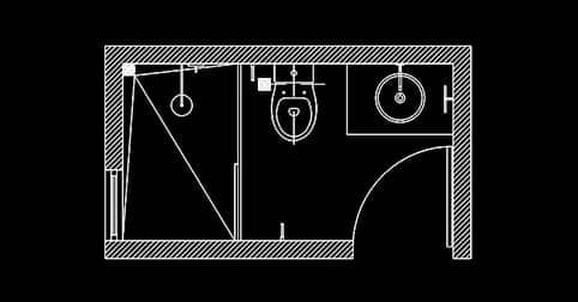 Bloques AutoCAD de diseños de cuartos de baño