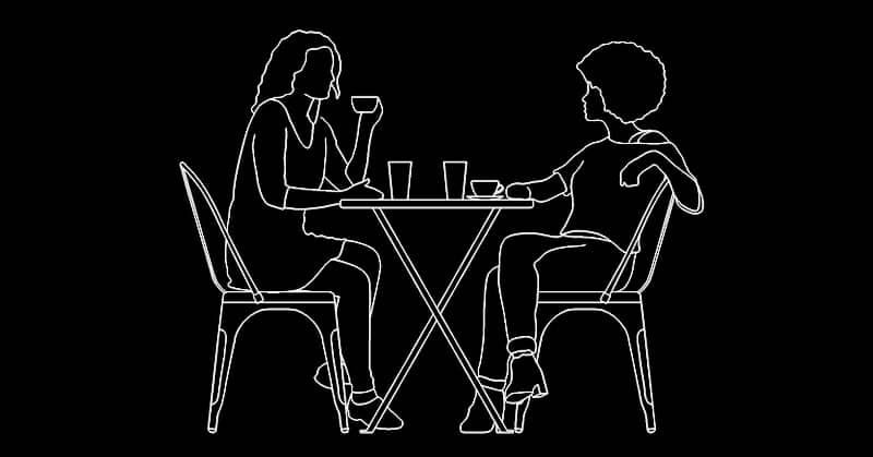 Comedor en AutoCAD mesa y sillas en alzado CAD block