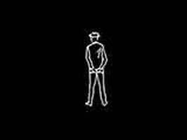 Hombre de espaldas con sombrero en AutoCAD dwg​ CAD block