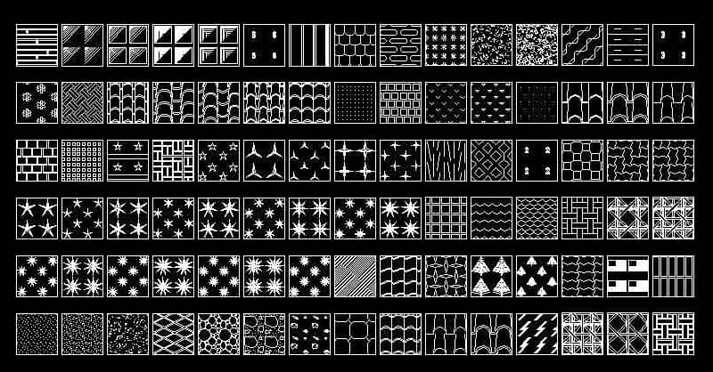 Descarga gratis colección de Hatch patterns en formato .pat para AutoCAD