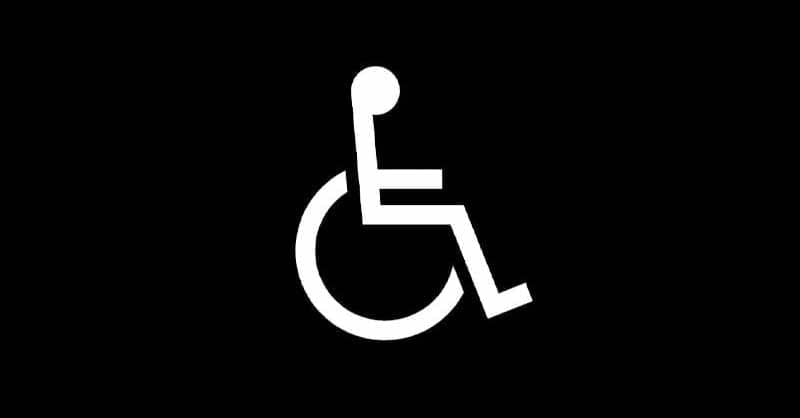 Bloque símbolo discapacitados dwg AutoCAD 2d CAD Block